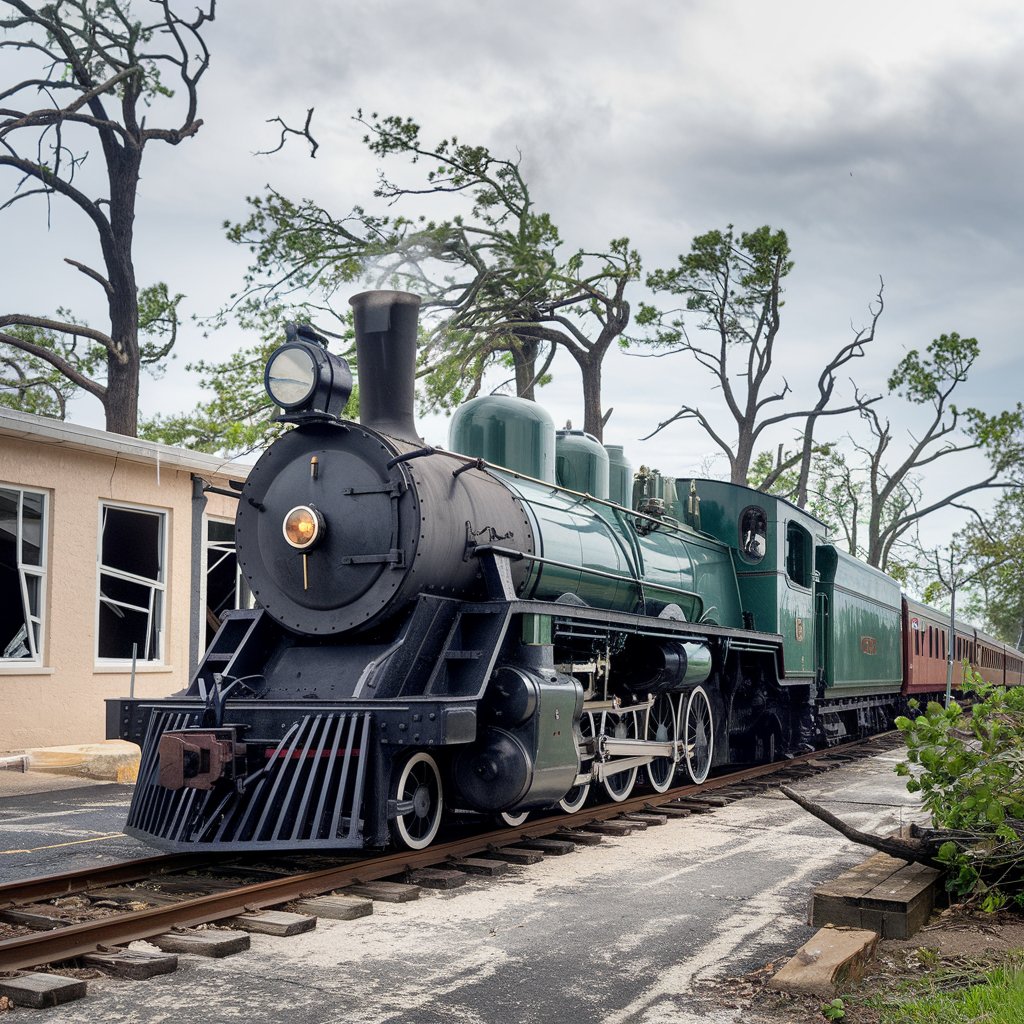 did trains leave the hurricane path earlu