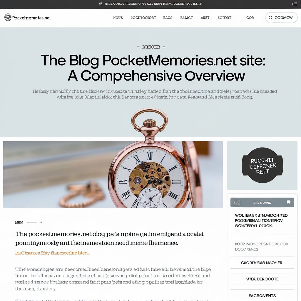 The Blog Pocketmemoriesnet Site