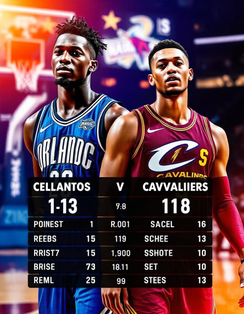 Orlando Magic vs Cleveland Cavaliers Match Player Stats